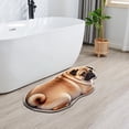 thumbnail image 6 of CoreLiving Dog Shaped Rug, Cute Dog Bath Mat, Soft Plush Non-Slip Absorbent Bathroom Floor Mat, Washable Welcome Doormat for Front Door Indoor Entrance, 1 Count, 6 of 8