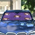 thumbnail image 4 of Universal Fit Accordion Auto Sunshade Windshield Sunshade 53'' x 23.5'' Brown Hair Mermaid, 4 of 8