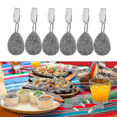thumbnail image 3 of 6 pieces of tablecloth weights, stone tablecloth weights, metal clips, tablecloth hangers, 3 of 4