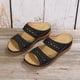 thumbnail image 3 of FLhrweasw Sandalias Cuña para Mujer Sandalias Retro Verano Con Puntera Abierta (Negro 38), 3 of 8