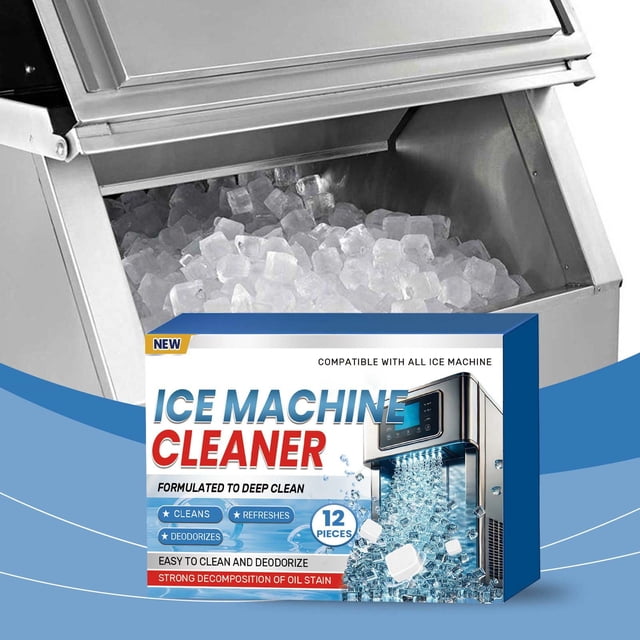 Ice Machine Cleaner, 3 Boxes of 12 Tablets for Thorough Descaling and Deodorizing, Suitable for All Ice Maker Models, Easy Application for Daily Maintenance