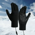 thumbnail image 6 of Opolski Usb Heated Winter Gloves Electric Heated Gloves Usb Winter Warm Knitted Touchscreen Mittens for Outdoor Cycling Skiing Black, 6 of 8