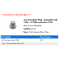 thumbnail image 2 of Auto Trans Drain Plug - Compatible with 2008 - 2017 Mercedes-Benz C300 2009 2010 2011 2012 2013 2014 2015 2016, 2 of 2
