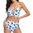 thumbnail image 1 of Traje de baño, Traje de baño para mujer Traje de baño de 2 piezas para mujer Bikini de cintura alta Tecnología avanzada, 1 of 7