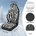 thumbnail image 7 of Uorisanigo Car Seat Covers Front Seats Only, Comfortable Plush 2-Pack Zebra Stripe Print Front Seat Covers, Universal Fit for Trucks Vans SUVs Sedans Automotive, 7 of 7