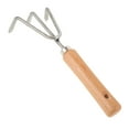 thumbnail image 3 of Miangastore Râteau de Jardin Multifonctionnel avec Manche en Bois, Râteau de Jardinage en Cadeau, 3 of 9