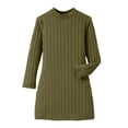 thumbnail image 5 of MEZZALL Girls Slim Fit Bodycon Dress Winter Warm Stretchy Turtleneck Long Sleeve Casual Outfits Toddlers Kids With Soft For Daily Wear And Holiday Parties Trendy Child Crew Neck Party Sundress, 5 of 5
