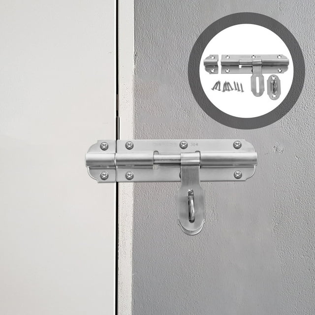 Minkissy 1 Set Metal Latch for Barn Door Heavy Duty Protection