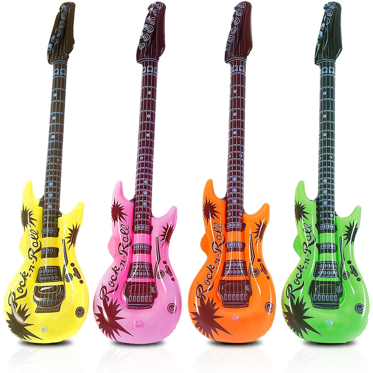 Novelty Place Inflatable Guitar Set for Kids & Adults, 35 Inches (Pack