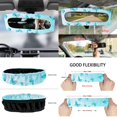 thumbnail image 6 of Yuyamidu 12 Piece Blue Butterfly Front Car Seat Covers Full Set with Steering Wheel Cover Safe Belt Pads Armrest Pad Garbage Can Rear View Mirror Cover Keychain Air Vent Storage Holder Coasters, 6 of 7