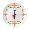 Sharks Hang Upside-down Bloodstains Suspension Flower Ceramics Plate Tableware Dinner Dish