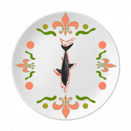 

Sharks Hang Upside-down Bloodstains Suspension Flower Ceramics Plate Tableware Dinner Dish