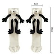 thumbnail image 6 of NIBOLOG 1 Pair Holding Hands Socks with 3D Doll Super Soft Sweat Absorption Breathable Funny Couple Magnetic Mid-tube Socks, 6 of 8