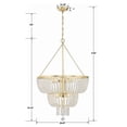 thumbnail image 4 of 610-GA Crystorama Lighting Rylee - 8 Light Chandelier in Classic Style - 24.75 Inches Wide by 37.5 Inches High-Antique Gold Finish    -Traditional, 4 of 7