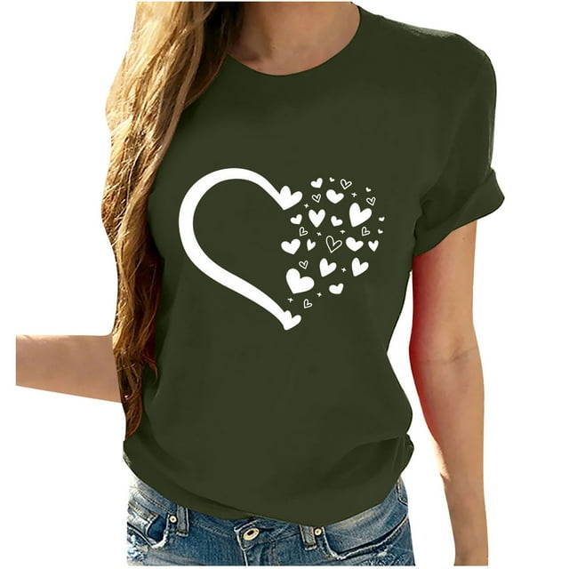 Birdeem T-Shirts à Manches Courtes Imprimé Tournesol pour Femmes et Filles Grande Taille