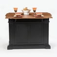 thumbnail image 4 of Homestyles Americana Wood Kitchen Island in Black, 4 of 23