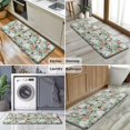thumbnail image 6 of Maltese Dog and Flower Floral Kitchen Rug Mat,Kitchen Runner Rugs Non Skid Washable,Decorative Kitchen Floor Mats for Kitchen,Sink,Laundry,17"x47.2", 6 of 7
