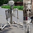 thumbnail image 4 of Hbdhejl Halloween Skeleton Prop Deco Halloween Skeleton Life Size Full Body Posable Joints Skeletons Human Full Size Hand Life Body Anatomy Model Halloween Decorations Outdoor, 4 of 7