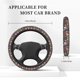 thumbnail image 3 of Balery Mushrooms Snails Butterflies Fundas elásticas antideslizantes para volante, funda protectora universal para hombre y mujer, 15 pulgadas, accesorios para coche., 3 of 6