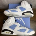 thumbnail image 5 of Ni - ke Jordan 6 Retro Mid UNC Home Size 10.5 CT8529-410 Blue White Men’s Sneakers Rare, 5 of 5