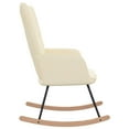 thumbnail image 2 of vidaXL Rocking Chair Cream Fabric, 2 of 5