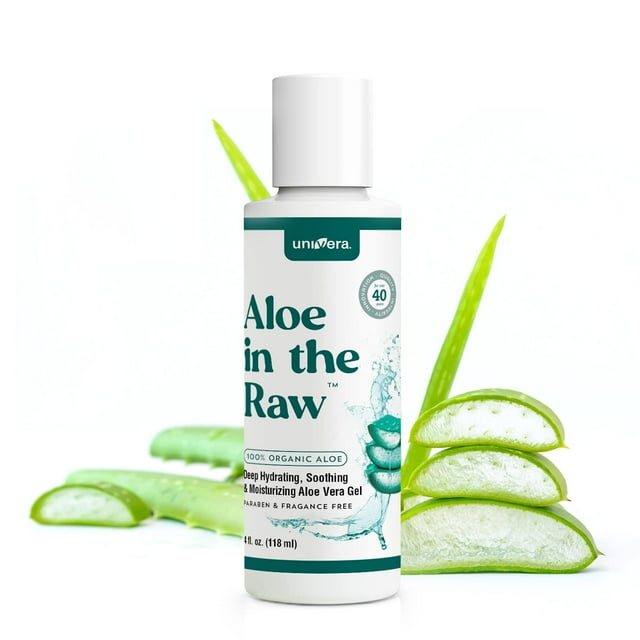 Gel de aloe vera Univera Organic, 120 ml, hidratante para aliviar las quemaduras solares