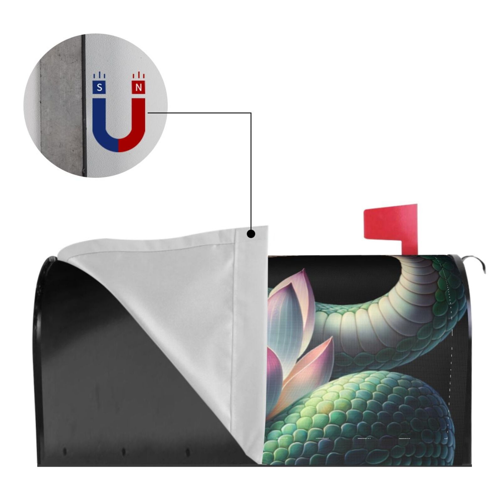 Kdxio Magnetic Mailbox Cover 21x18 in Mailbox Cover Outdoor Decoration Holiday Mailbox Covers for Home Garden Yard-21x18 in