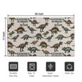 thumbnail image 5 of Beige Cartoon Dinosaurs Illustrations Pattern Door Rugs,Washable Non Slip Door Mats Indoor,Decorative Door Mats,Entry Mat Indoor for Entrance,Bedroom,Kitchen,Bathroom,17"x30", 5 of 6