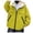 Yellow, variant on Hooded Kids Jacket Zip Up Loose Oversized Fit Windproof Coat Unisex Toddler Breathable Windbreaker Size 3-14 Years