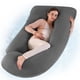 thumbnail image 1 of Almohada de Embarazo con Funda de Enfriamiento Almohada de Maternidad en Forma de J Almohada Lateral de Cuerpo Completo para Espalda, piernas y Vientre, cómoda Funda de enfriamiento, 1 of 9