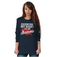 thumbnail image 3 of America USA Right to Be Awesome Funny Long Sleeve TShirt Men Women Brisco Brands S, 3 of 6