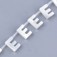 thumbnail image 2 of 5pcs Sea Shell Beads Top Drilled Beads Letter Letter.E 10x7x3mm Hole: 0.8mm, 2 of 2