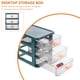 thumbnail image 3 of 1 PC Desktop Storage Box PP Organizador estacionario Organizador de escritorio para oficina, 3 of 6