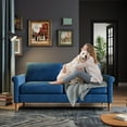 thumbnail image 7 of 65'' Sofa,2-Seater Sofa Couch,Foam Pocket Spring Hybrid Modern Loveseat Sofa,Upholstered LoveSeat Couch for Livingroom,Bedroom, Apartment, Home Office,Small Space, Tool-Free Assembly, Blue, 7 of 7