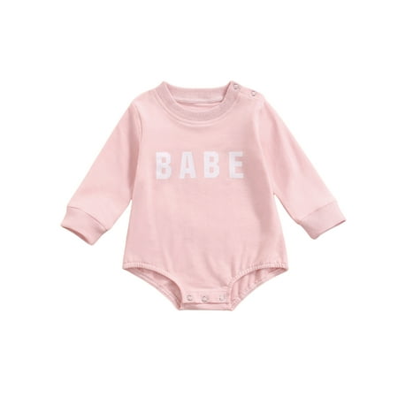 

LisenraIn Infant Baby Girl Boy Romper Unisex Babe Letter Printed Jumpsuits