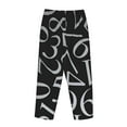 thumbnail image 5 of Kll Womens Numbers Print Pajama Pants Soft Pajama Bottoms For Women Cozy Lounge Pants, 5 of 9