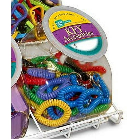 Lucky Line 41027 Assorted Color Wristcoil with keyring 50/Jar