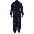 thumbnail image 4 of Dwelliawo Halloween Ghosts And Pumpkins Pattern Men’s Long-Sleeve Sleepwear Set - Soft 2-Piece Loungewear with Pockets Navy S, 4 of 4