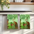 thumbnail image 7 of Green St. Patrick's Day Kitchen Towels Set of 2, Green Lucky Clovers Dog Absorbent Dish Towels for Kitchen, Microfiber Hand Towel, Quick Drying Tea Towel for Cleaning Decorative Dishcloths, 7 of 7