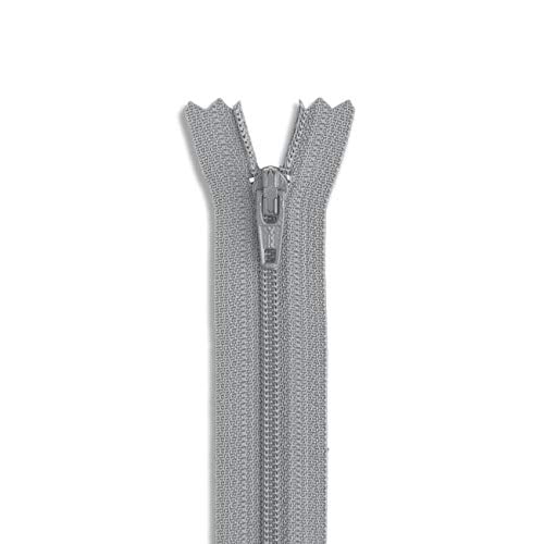 Nylon Coil Medium Grey Zipper 9 inch Zip 9" for Sewing Craft