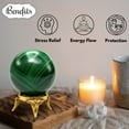 thumbnail image 5 of Malachite Crystal Ball Sphere 2" Inches, 5 of 6