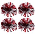 thumbnail image 5 of Howish pom poms 4pcs Cheerleading Pom Poms Red Silver(11.81"X11.81"X11.81"), 5 of 8