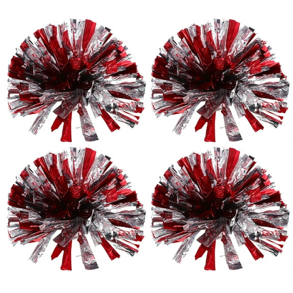 unbranded  4 Pcs Cheerleading Bouquet Cheerleader Costume Cheerleaders Blue Pom Poms Apparel Red