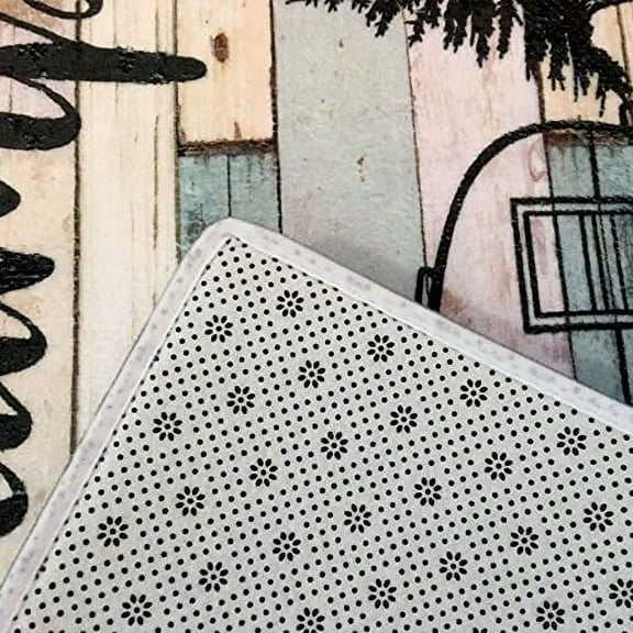 RV Camper Bath Mat, Rustic Wooden Camper Bath Mat Bathroom Mat Rv Rugs for Inside Camper Rugs for Inside Camper Rugs for Travel Trailer Camping Bathroom Rugs Kitchen Rug Camping Ba