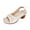 White, variant on Summer Woman Sandals Women Beach Fashion Chunky Heel Open Toe Slip-On Peep Toe Ankle Strap Hollow Slippers Casual Daily Shoes Brown 8