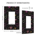 thumbnail image 3 of Balery Heart and Stars for Duplex Wall Plates Kit, Electrical Outlet Covers, Standard Size 1-Gang 5.0" x3.0", Electric Receptacle Plug Covers-Style U, 3 of 6