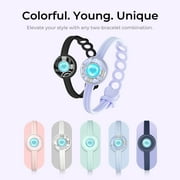 TOTWOO Candy Collection - أساور لمس لمسافات طويلة للأزواج ، اهتزاز وإضاءة للحب -زوج من أساور الأزواج | هدايا علاقة لمسافات طويلة لصديقة