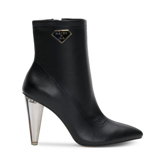 INC Womens Black Cushioned Arch Support Luisa Pointed Toe Stiletto Zip-Up Dress Booties 8.5 M