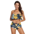 thumbnail image 2 of Ckdifva Lemon Fruits Lemon Blooms Womens High Waisted Bikini Set Two Piece Swimsuit Bathing Suits, 2 of 5
