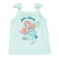 thumbnail image 3 of Disney Princess Ariel Toddler Girls Tank Top and Active Retro Dolphin Shorts Toddler to Big Kid, 3 of 5